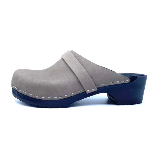 Freja Clogs | Stone Grey