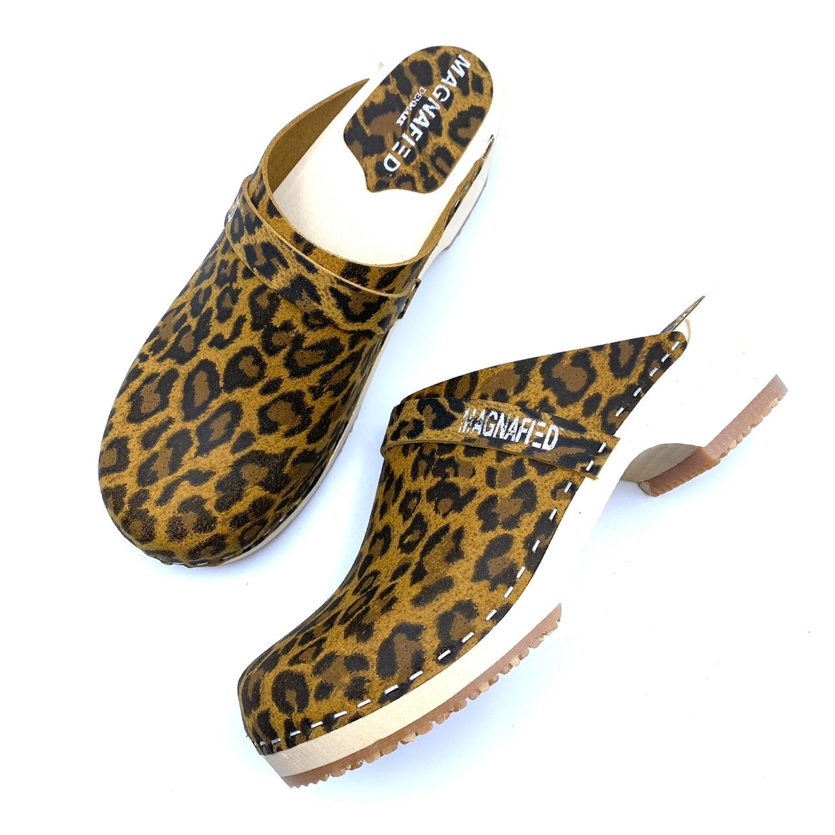 Freja Clogs | Vegan Leopard