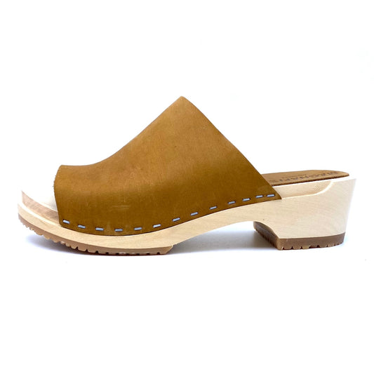 Anneli Clog Sandals | Cowboy Brown Nubuck