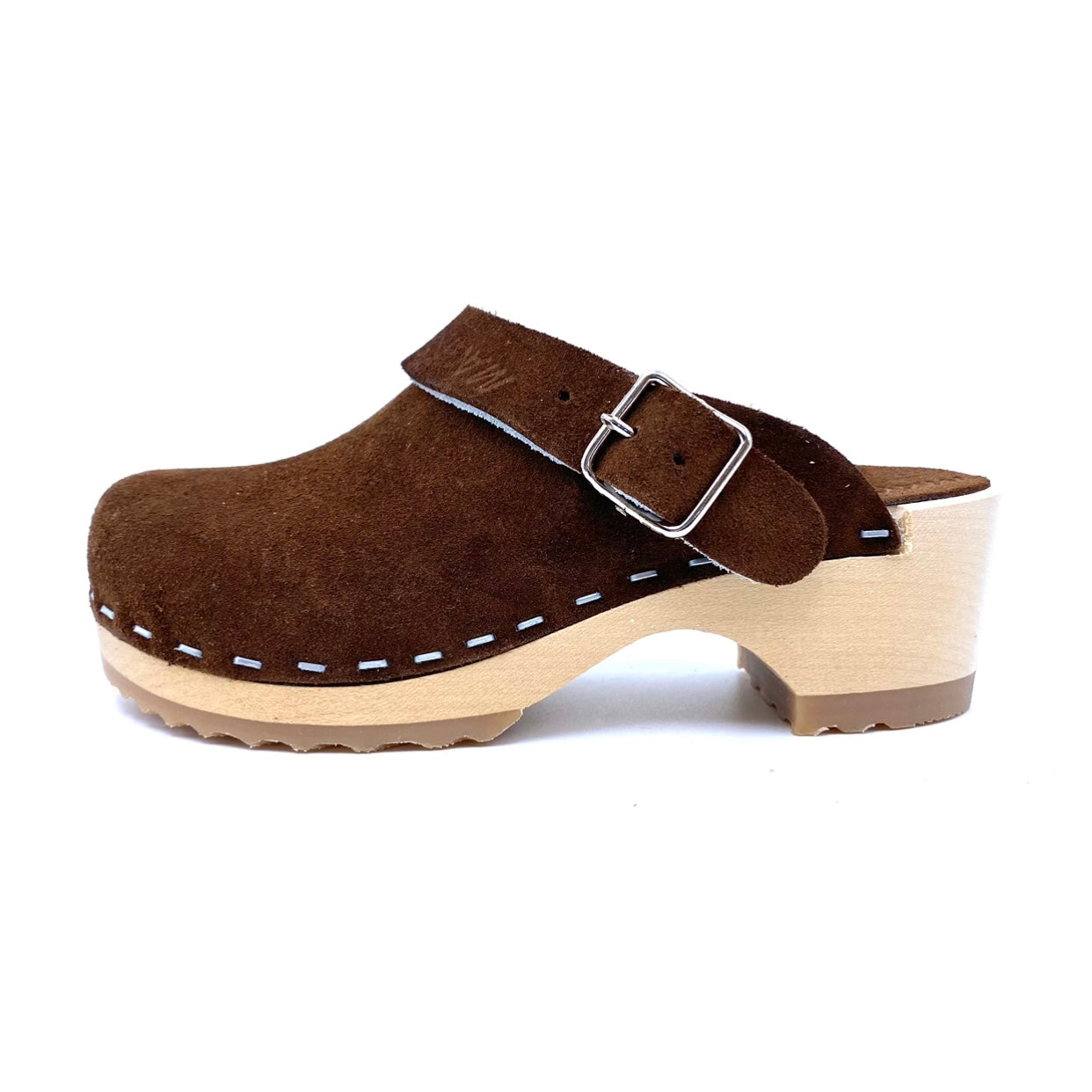 Studio Lily Clogs | Tobacco Premium Italian Suede