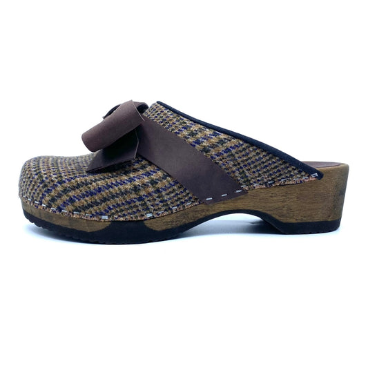 Embla Clogs | Harris Tweed & Bow