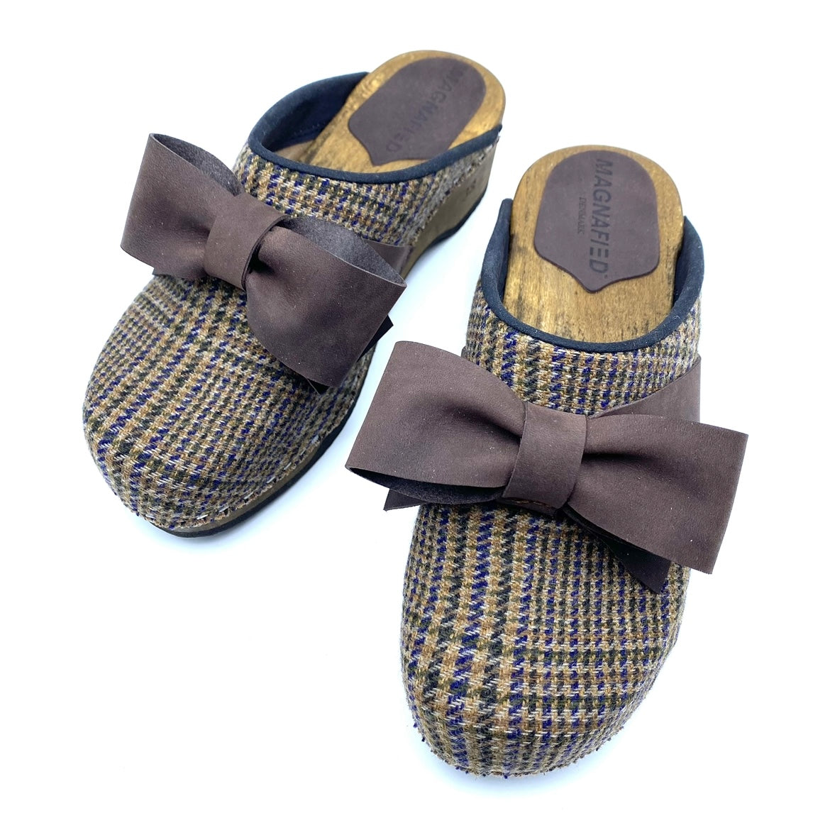 Embla Clogs | Harris Tweed & Bow