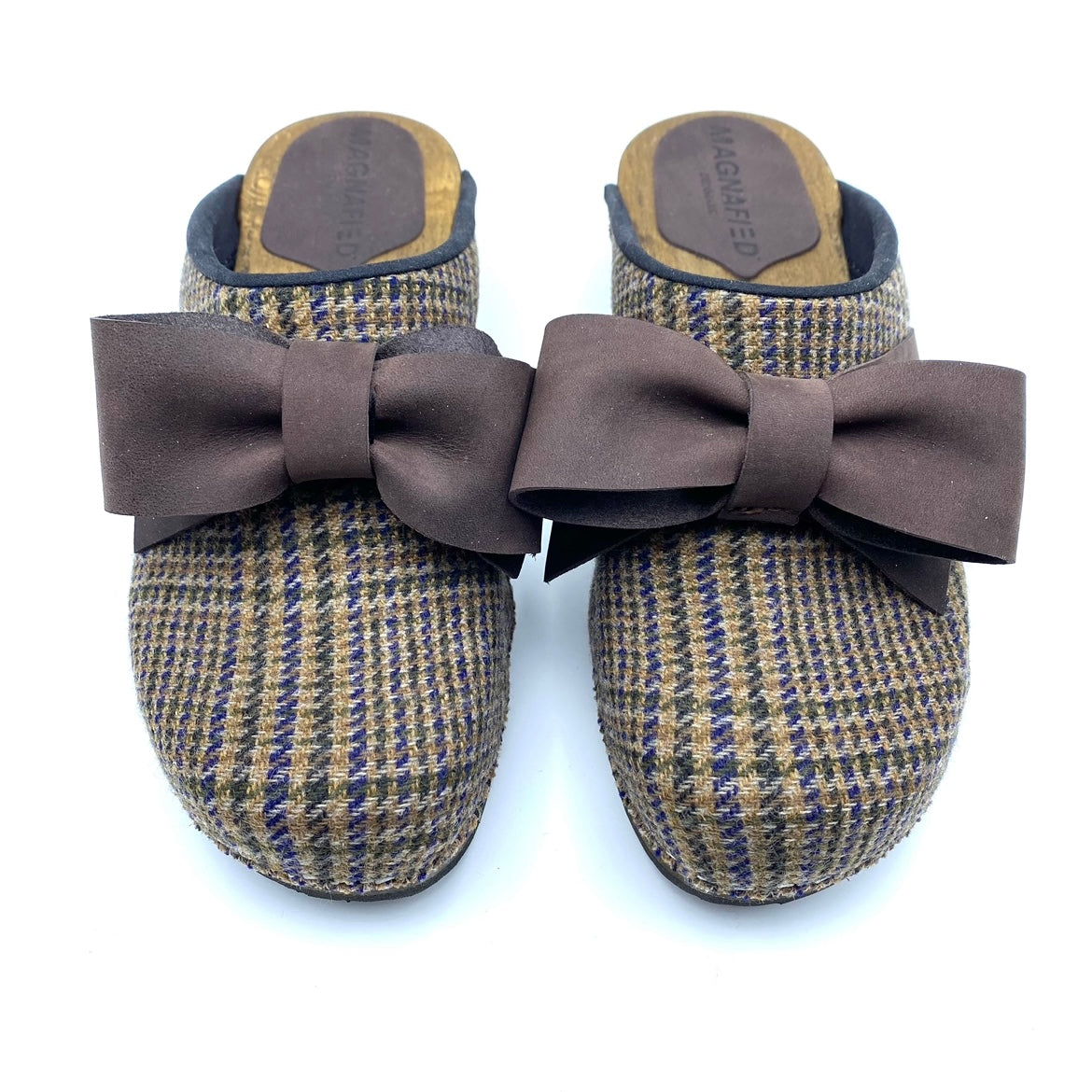 Embla Clogs | Harris Tweed & Bow