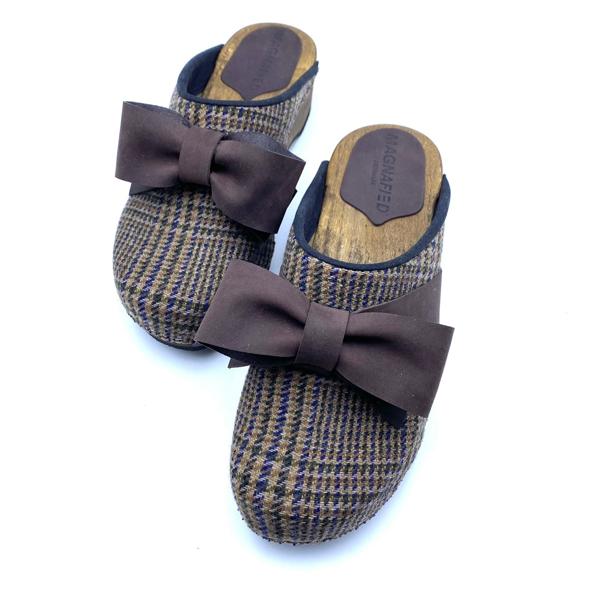 Embla Clogs | Harris Tweed & Bow