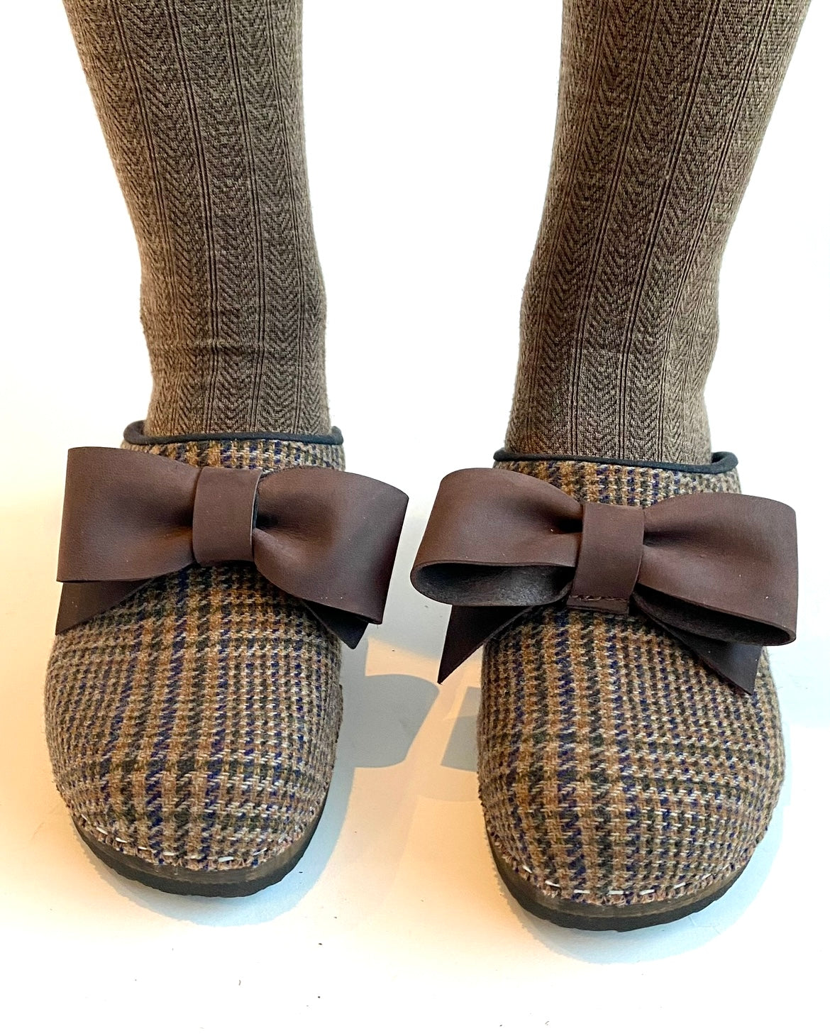 Embla Clogs | Harris Tweed & Bow