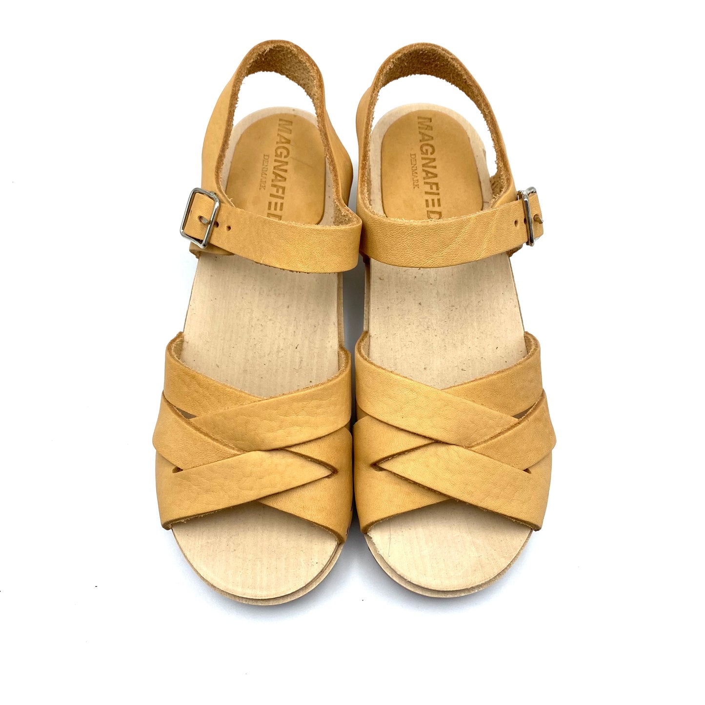 Louise Low-heel Clog Sandals | Veggie Tan Leather