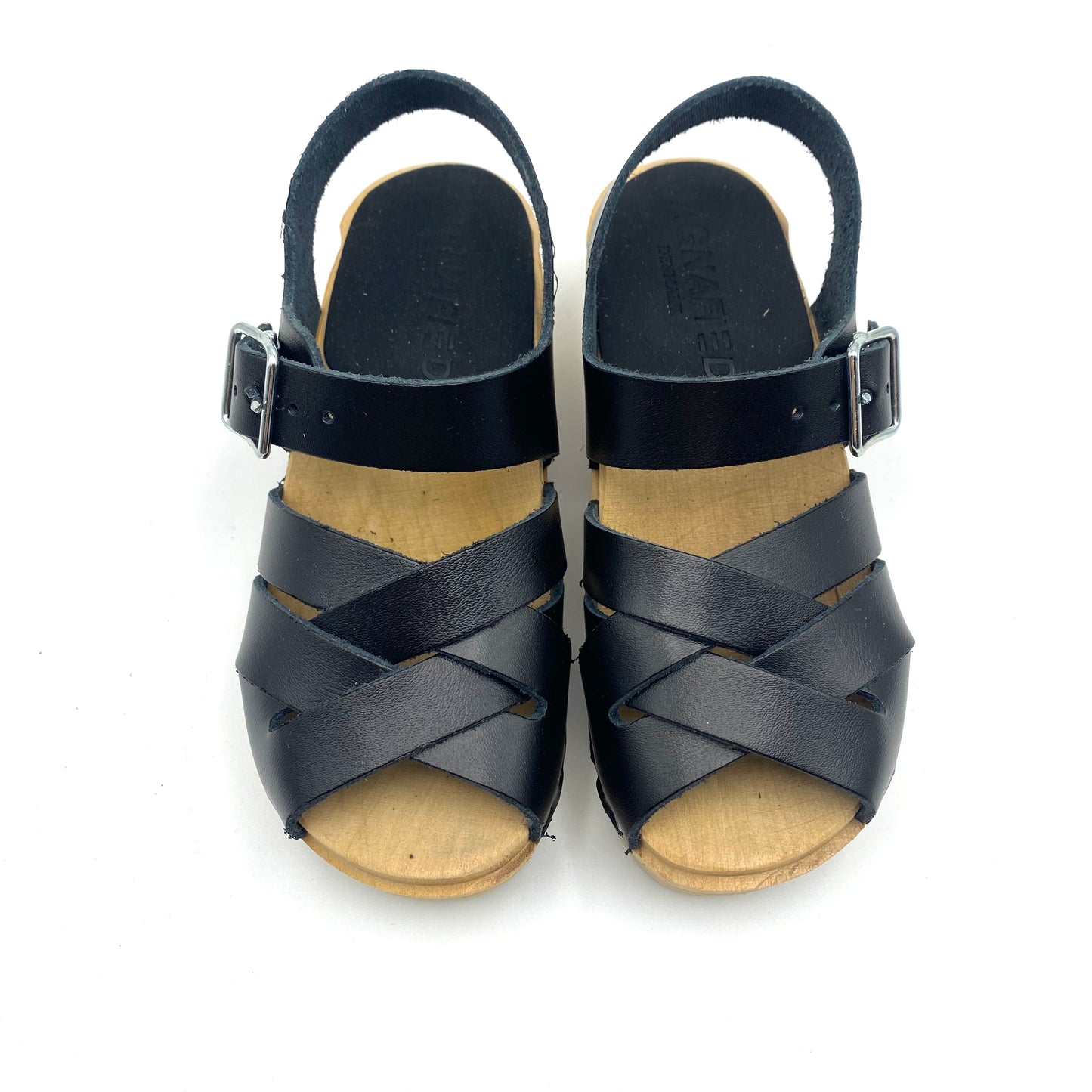 Studio Lulu Kids Clog Sandals | Black Leather