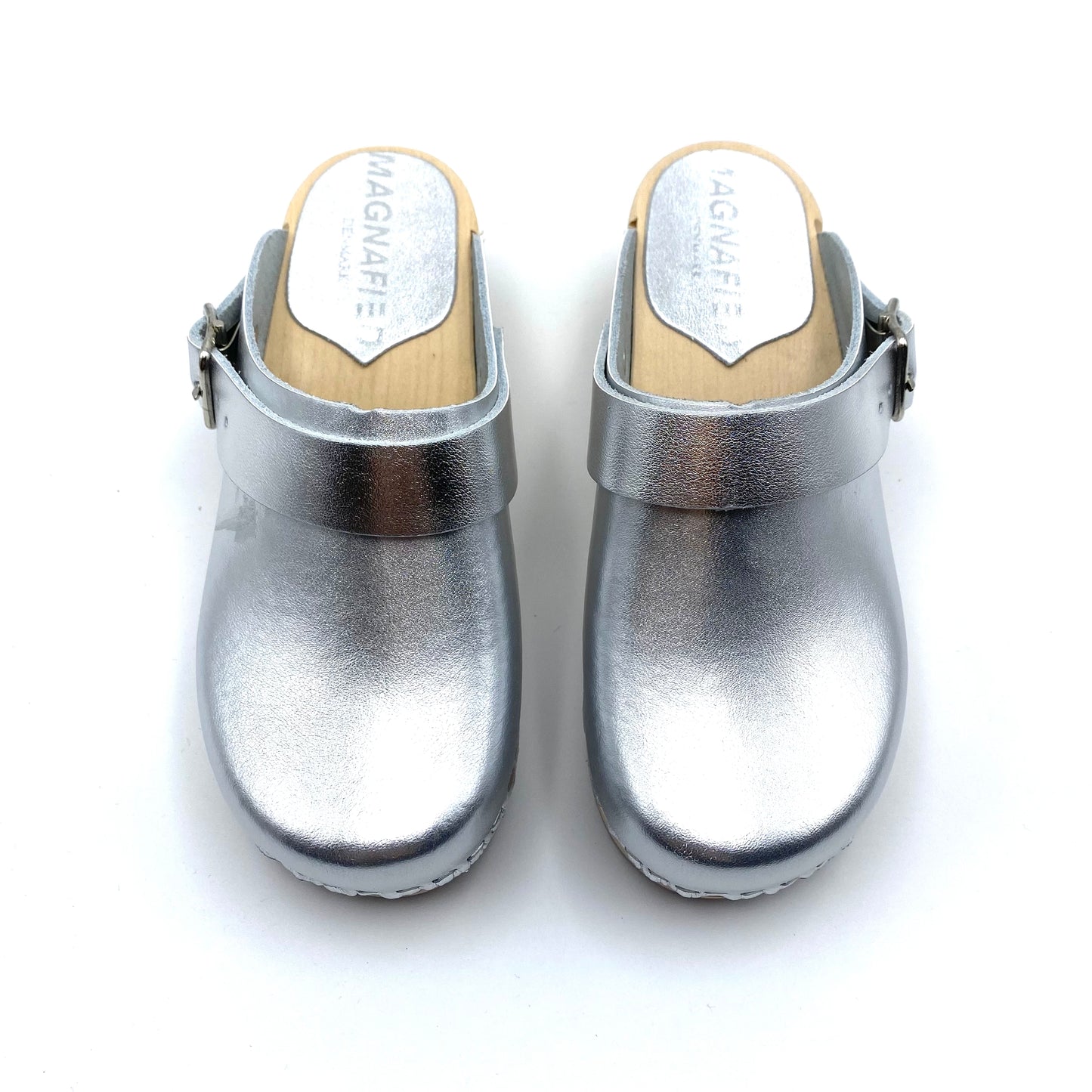 Studio Lily Clogs | Shiny Silver