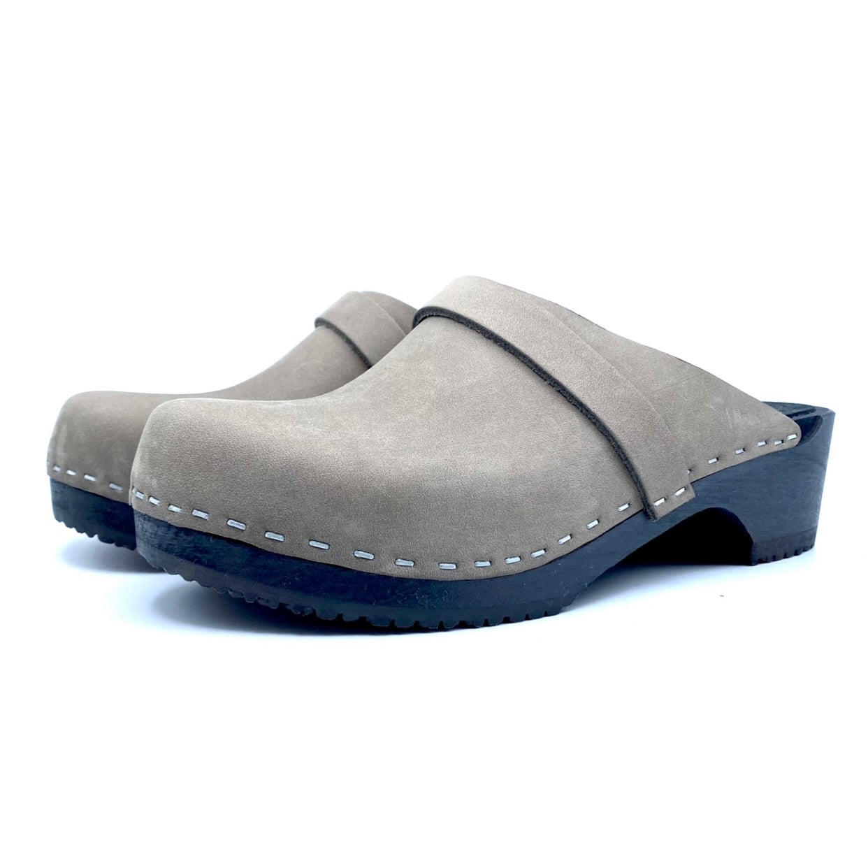 Freja Clogs | Stone Grey