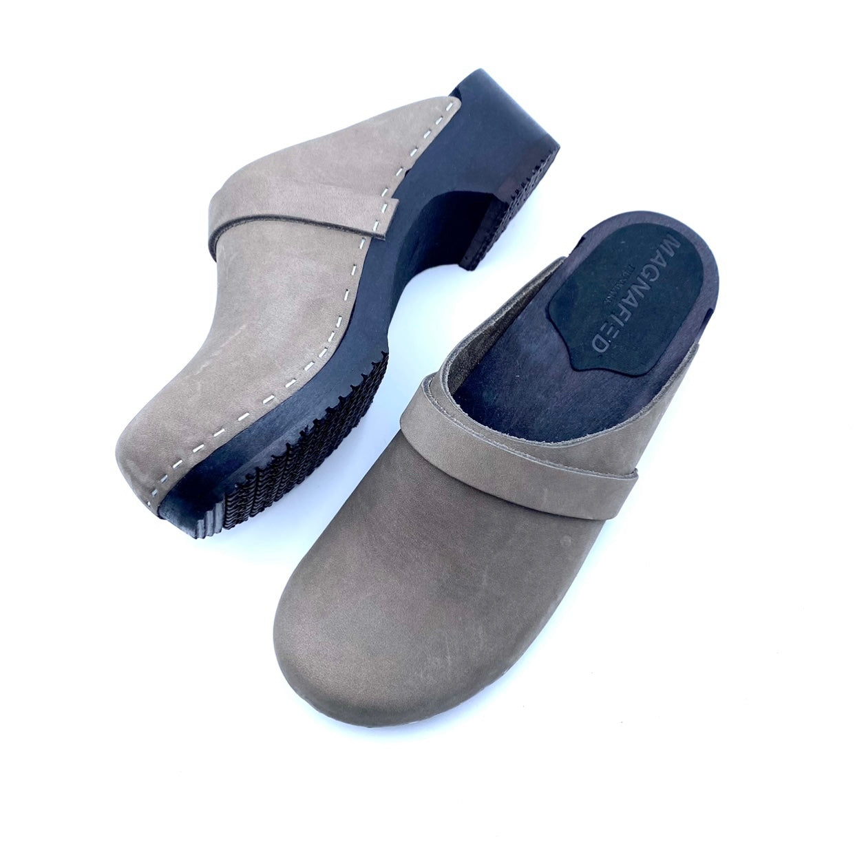 Freja Clogs | Stone Grey