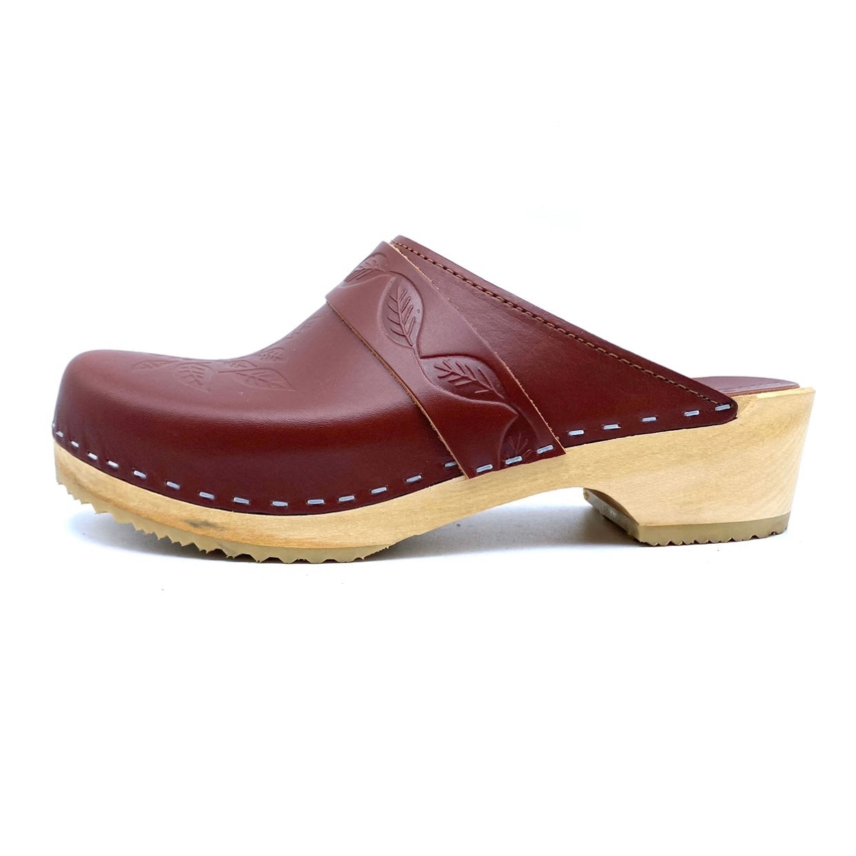 Studio Freja Clogs | Cognac Leaves EU39/US9