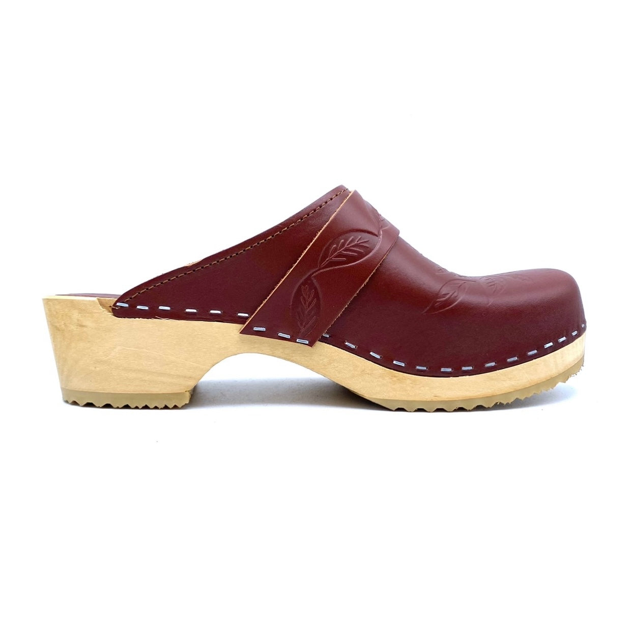 Studio Freja Clogs | Cognac Leaves EU39/US9