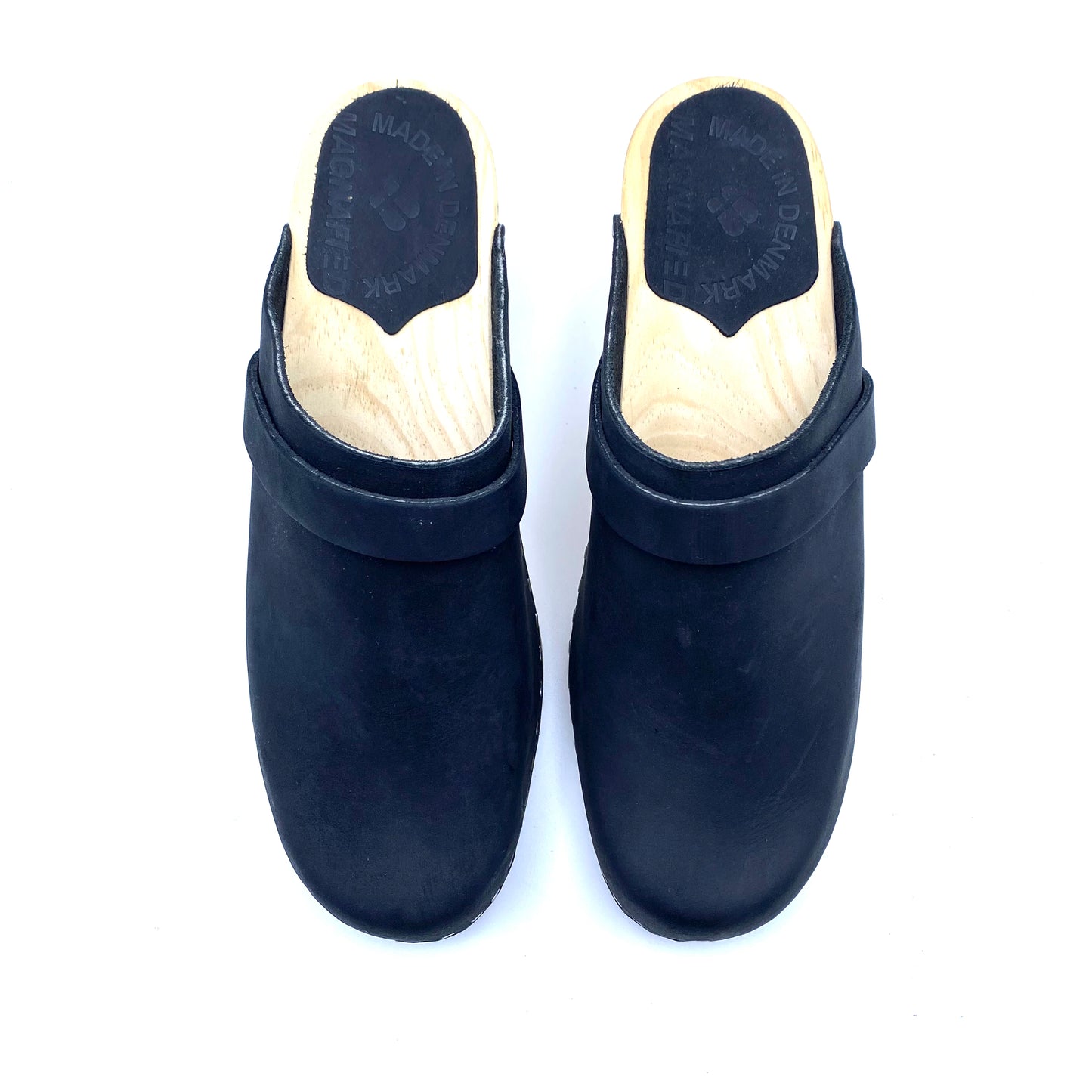 Studio Maj High-heel Clogs | Premium Nubuck Black