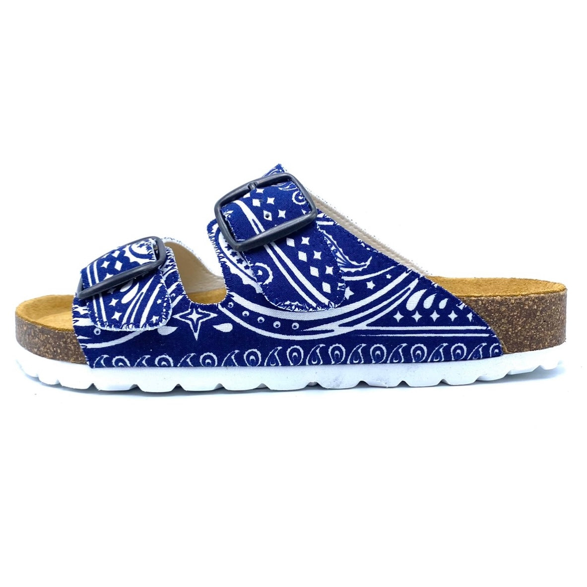 Thora 2-buckle Sandals | Original Navy Bandana