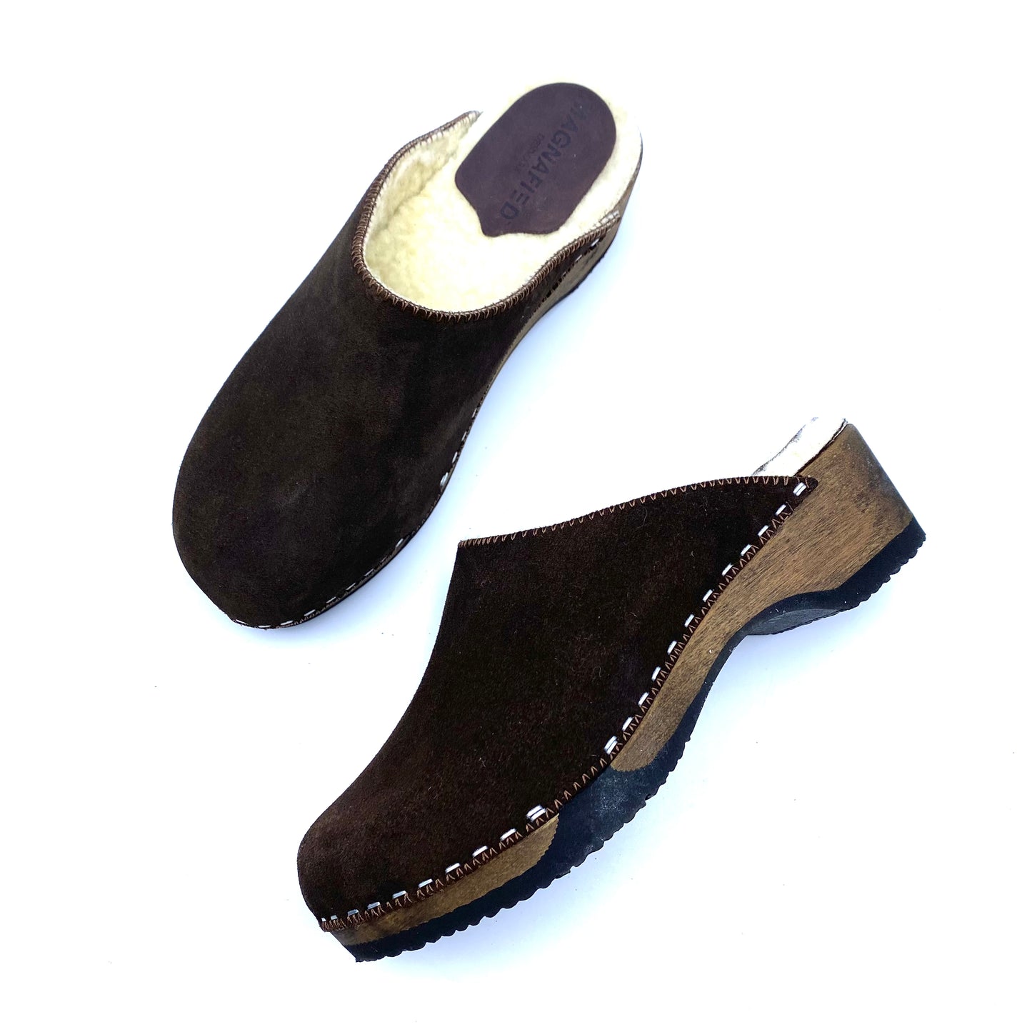 Embla Clogs | Brown Shearling