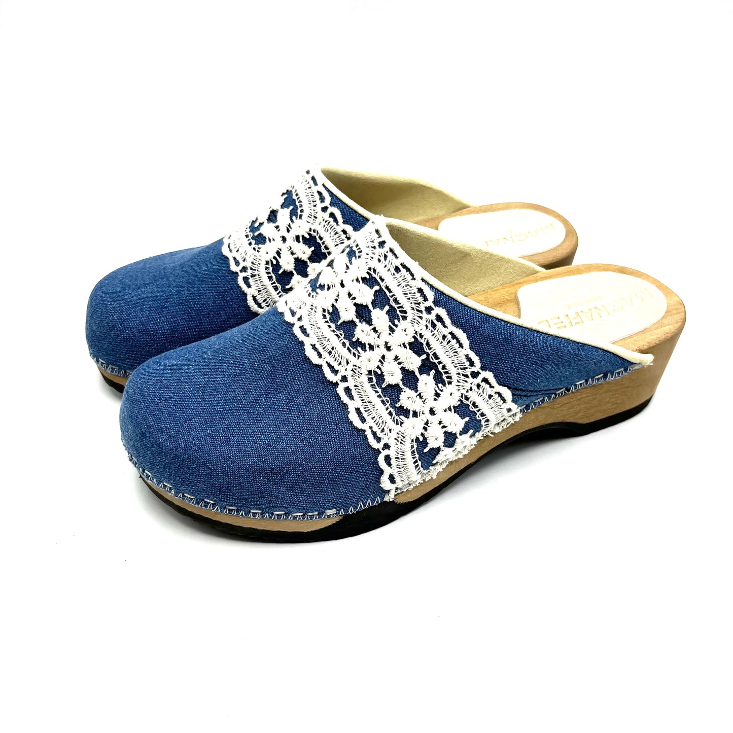 Embla Clogs | Pure Denim x Knitted Band