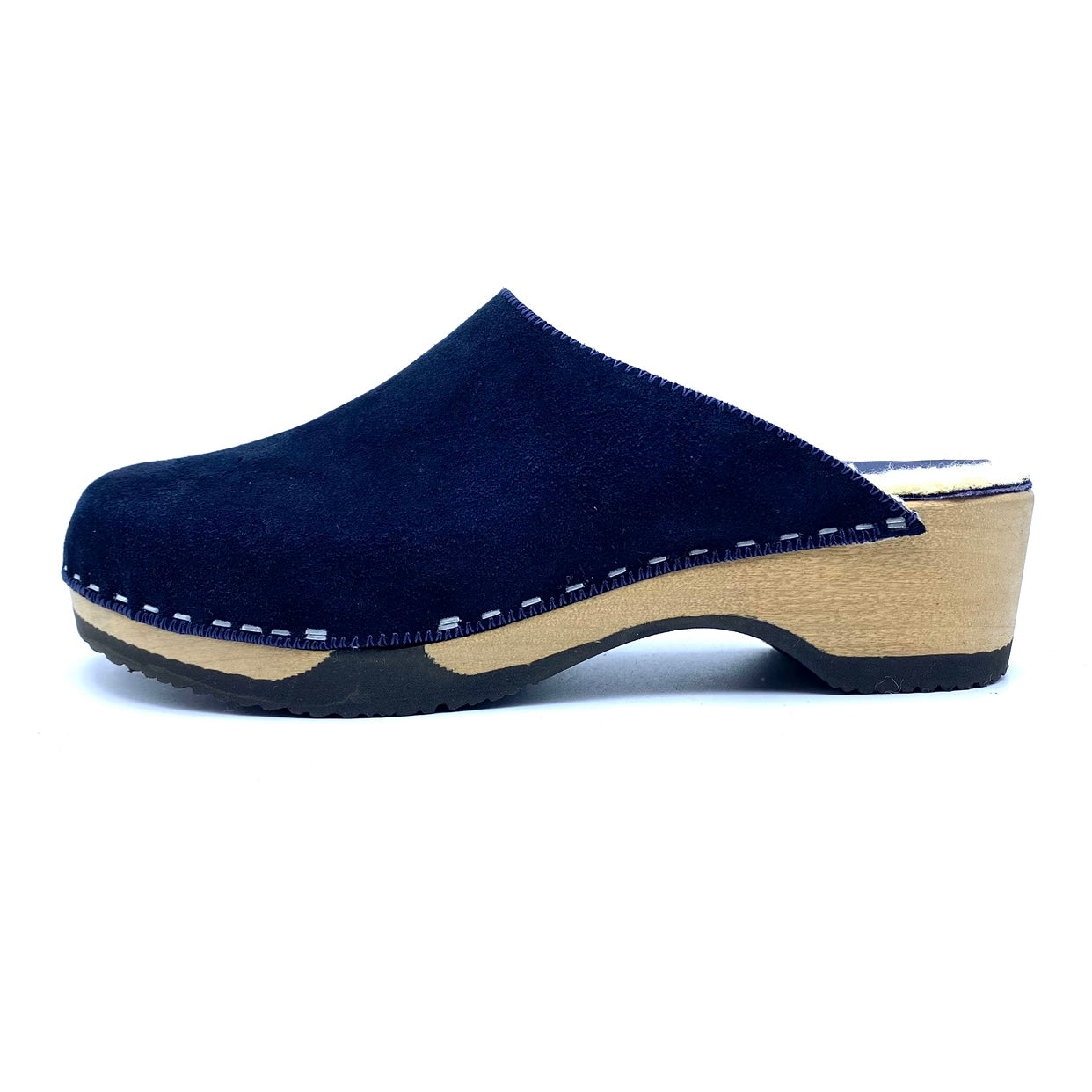 Embla Mules | Navy Shearling