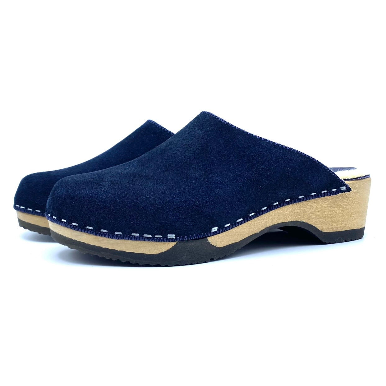 Embla Mules | Navy Shearling