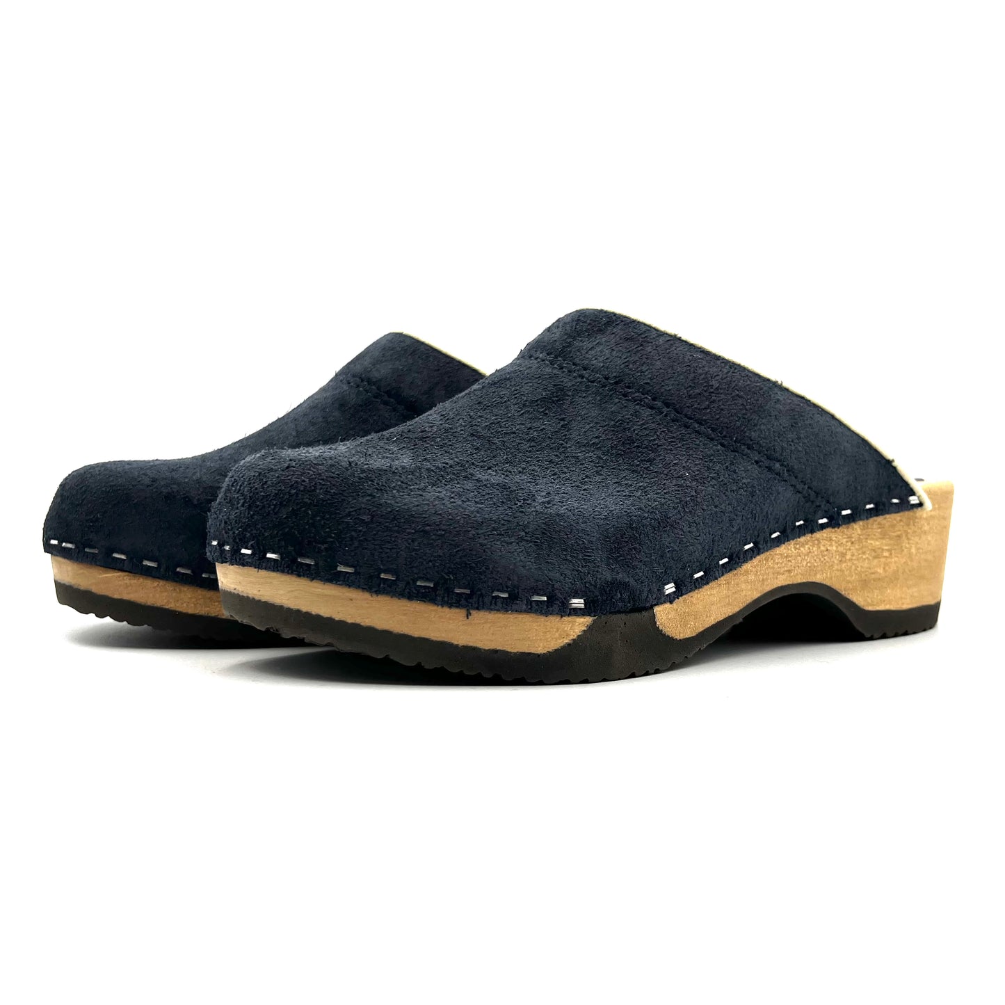 Embla Clogs | Premium Italian Suede Dark Navy