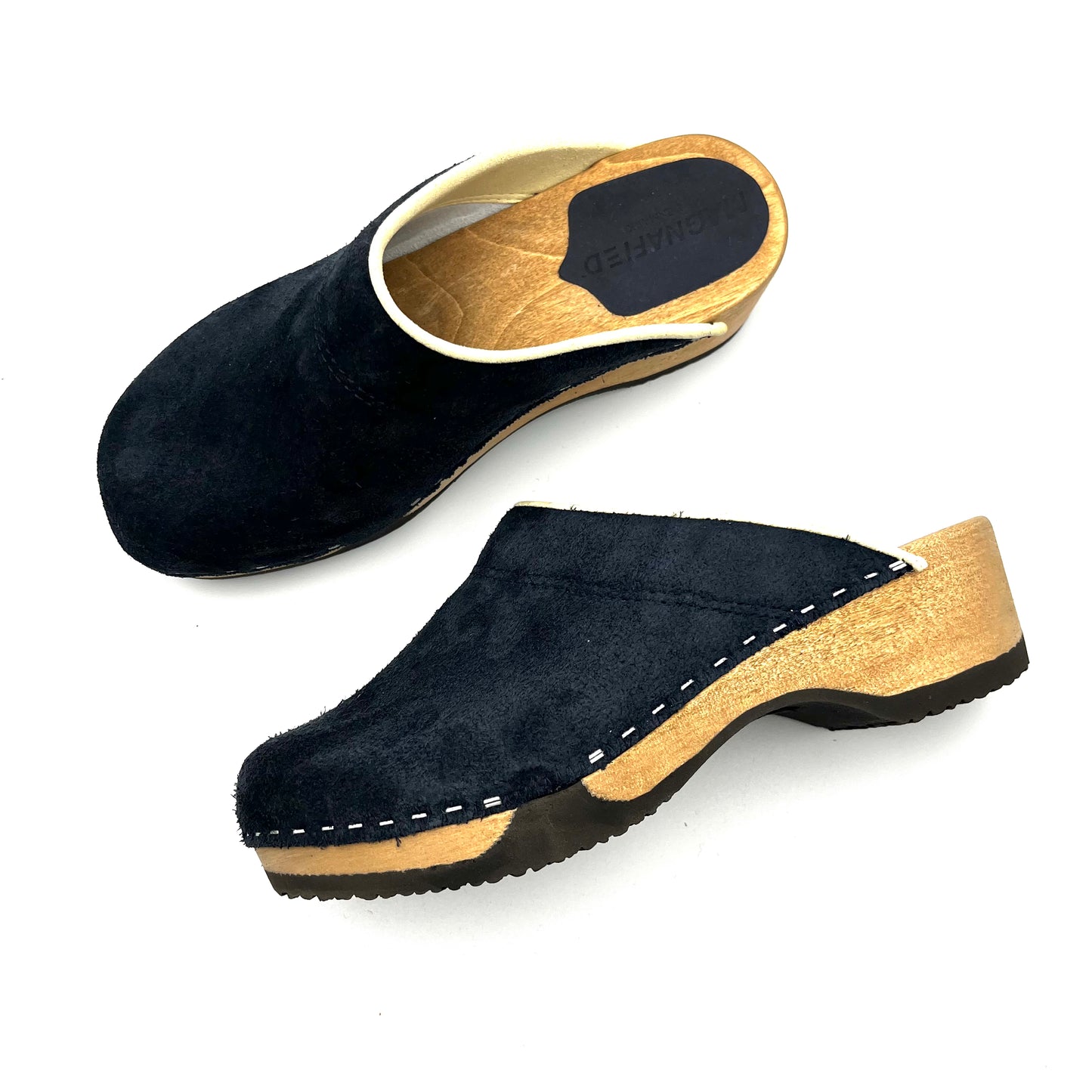 Embla Clogs | Premium Italian Suede Dark Navy