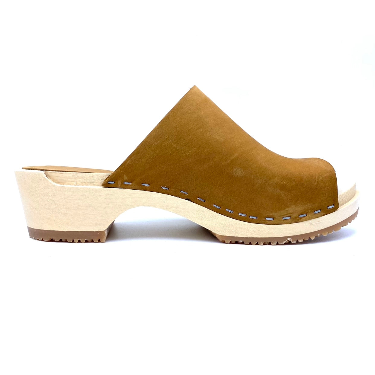 Anneli Clog Sandals | Cowboy Brown Nubuck