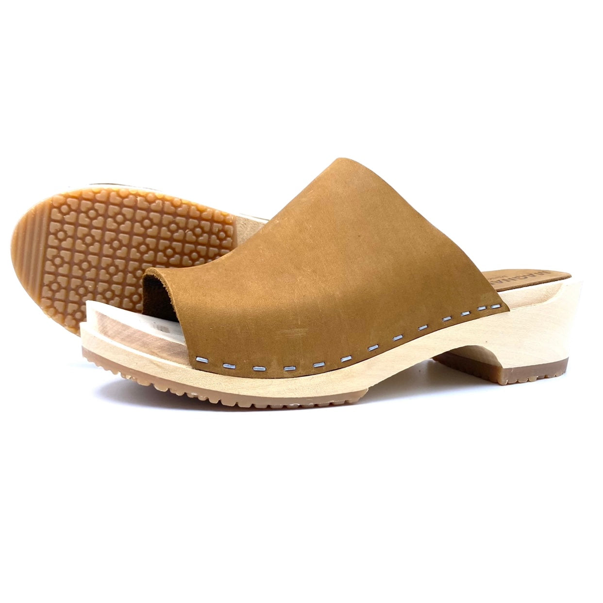 Anneli Clog Sandals | Cowboy Brown Nubuck