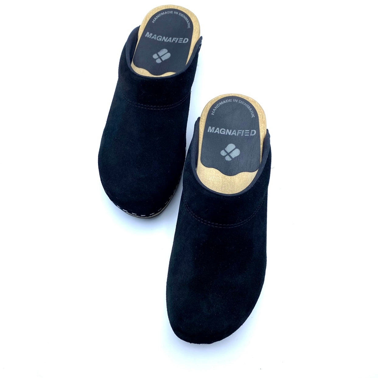 Embla Clogs | Premium Italian Suede Black