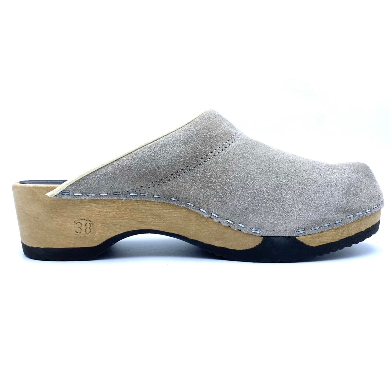 Embla Clogs | Premium Italian Suede Grey