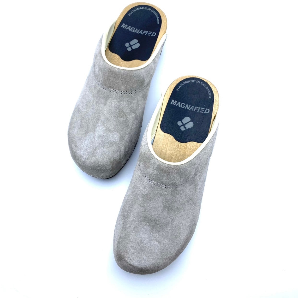 Embla Clogs | Premium Italian Suede Grey