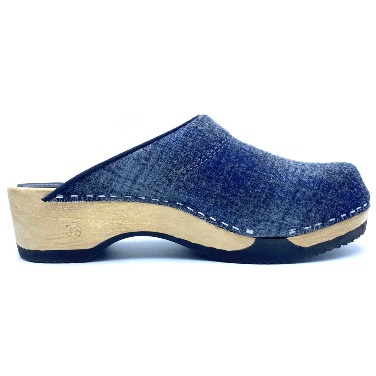 Embla Clogs | Grey Blue Ombre pure Virgin Wool