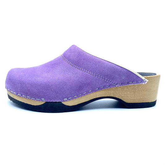 Embla Clogs | Premium Italian Suede Lavender