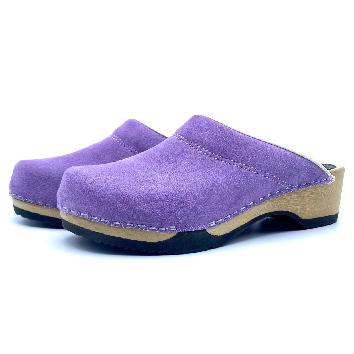 Embla Clogs | Premium Italian Suede Lavender