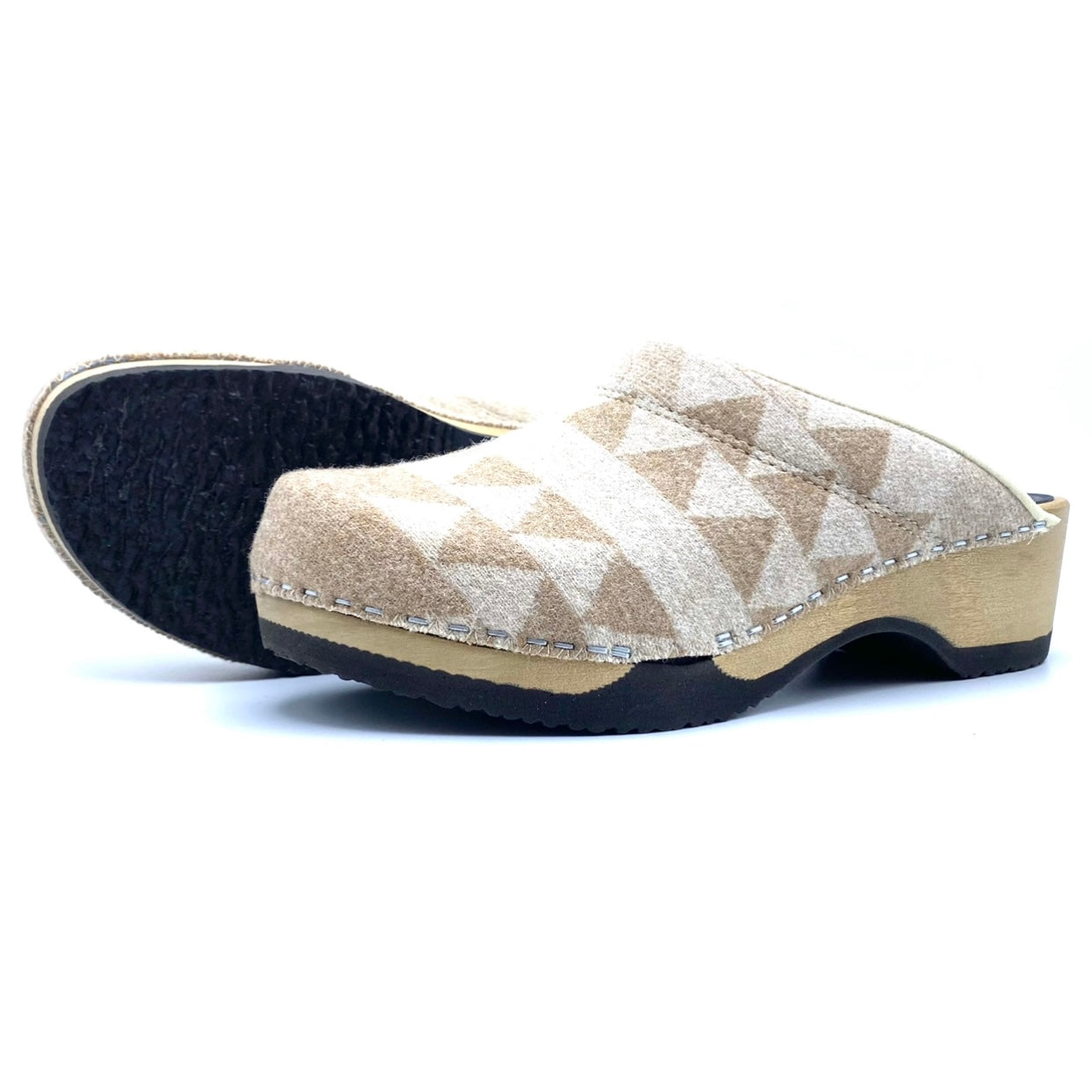 Embla Clogs | Point Dume Tonal pure Virgin Wool