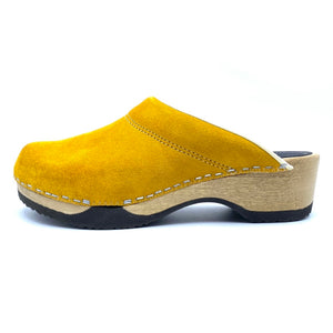 Embla Clogs | Yellow Premium Italian Suede