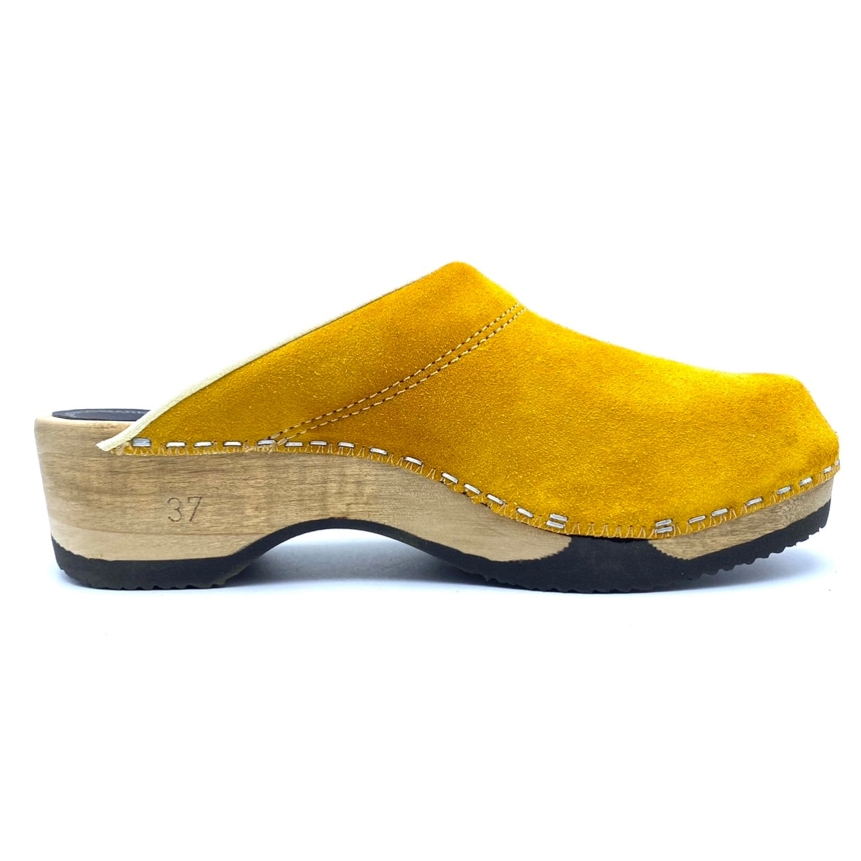 Embla Clogs | Premium Italian Suede Yellow