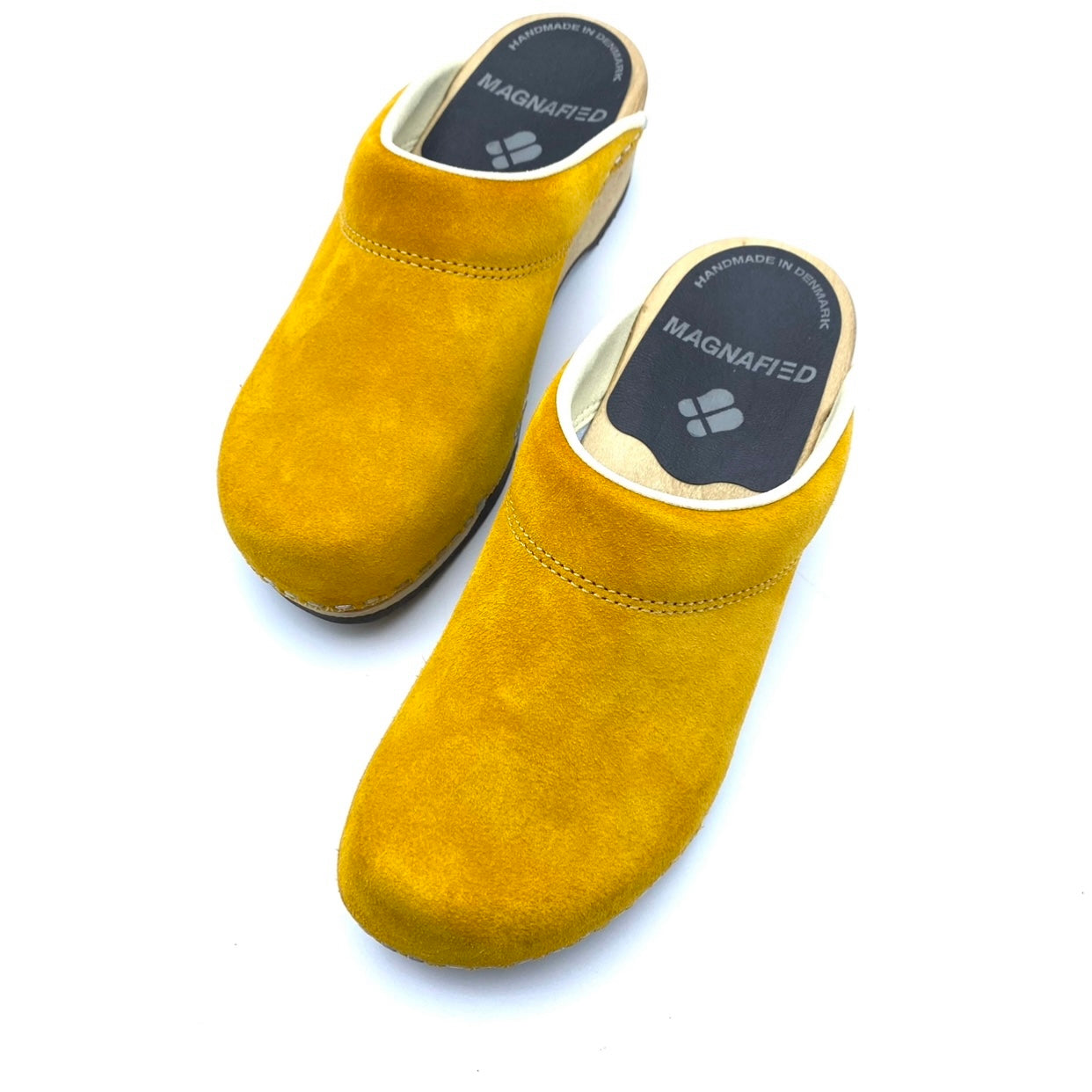 Embla Clogs | Premium Italian Suede Yellow