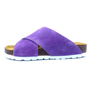 Una Cross-over Sandals | Premium Italian Suede Lavender