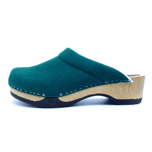 Embla Clogs | DONNI Green Sherpa