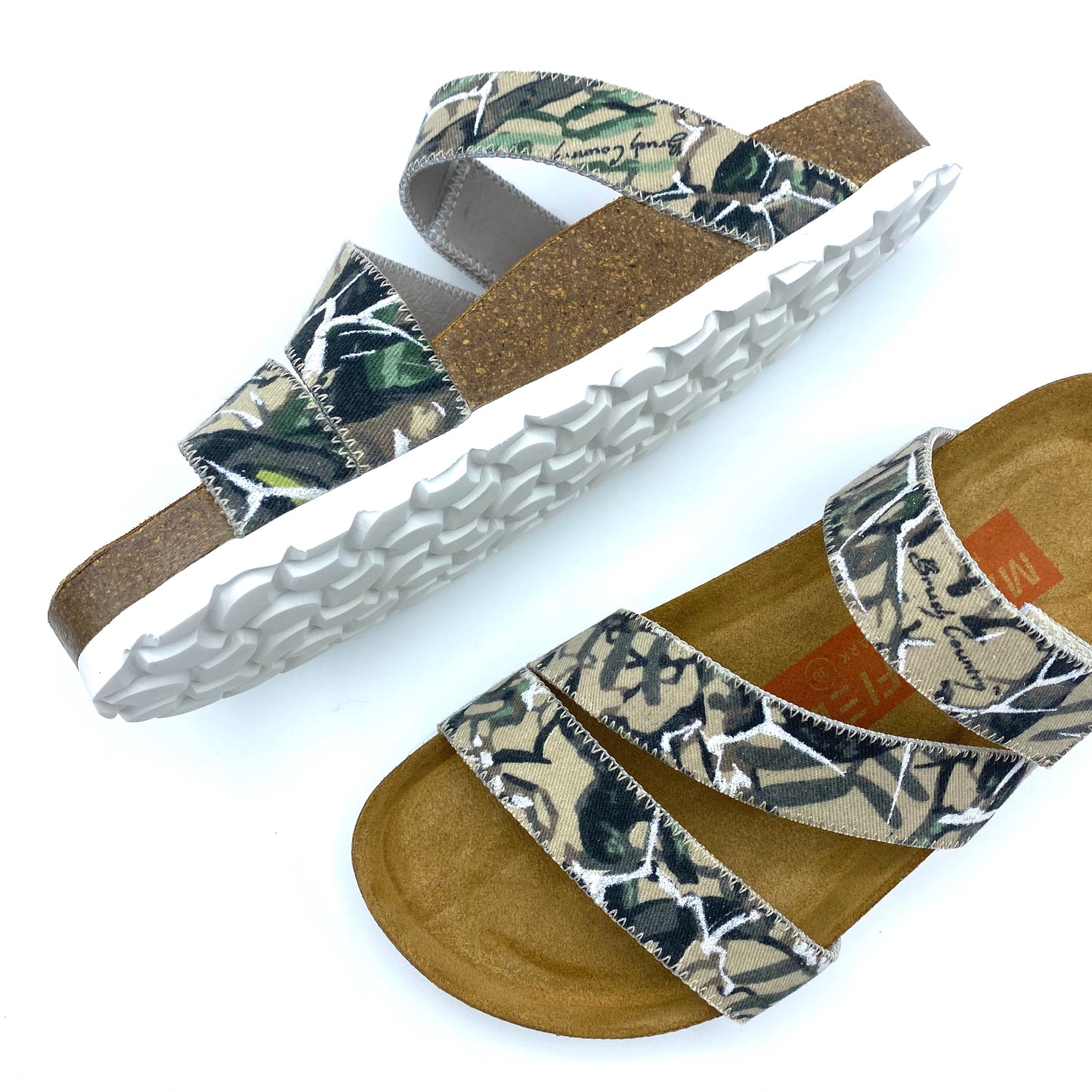 Studio Torun 3-strap Velcro Sandals | County Camouflage