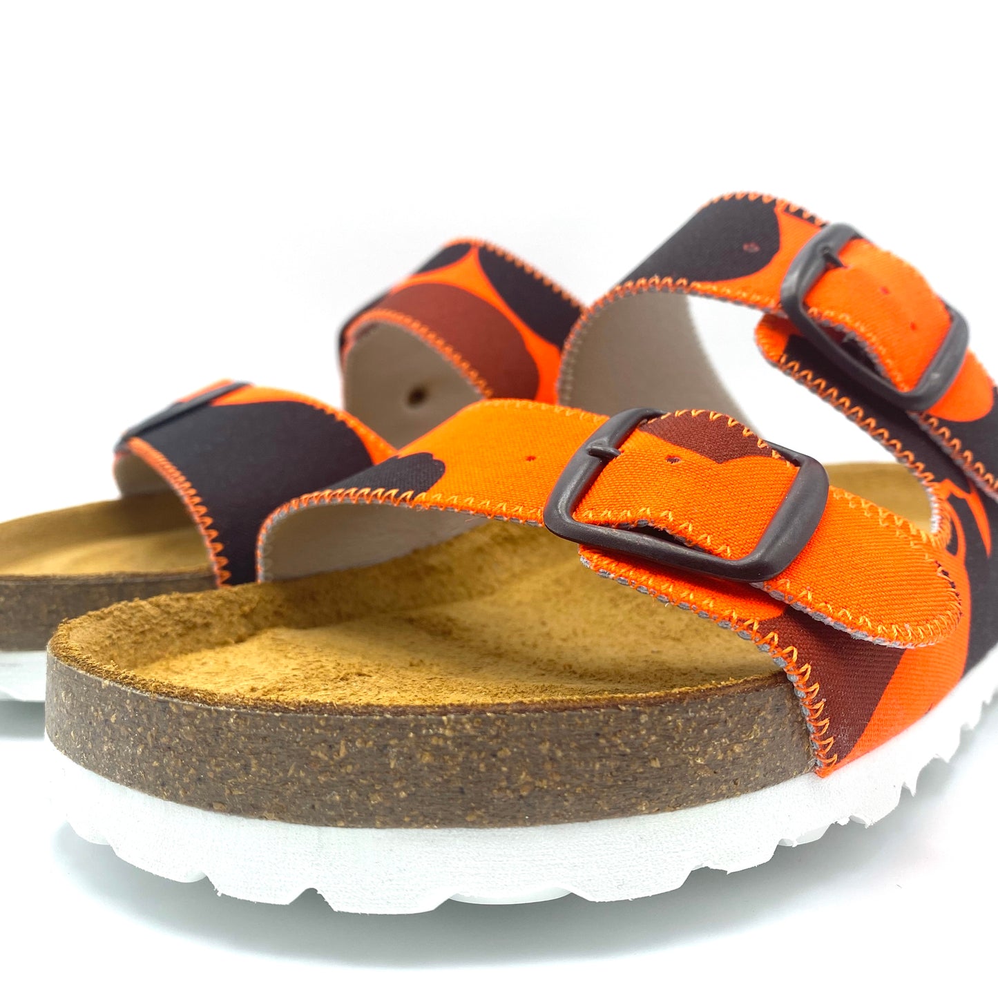 Thora 2-buckle Sandals | Orange Camouflage