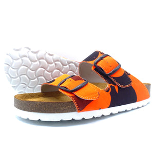 Thora 2-buckle Sandals | Orange Camouflage