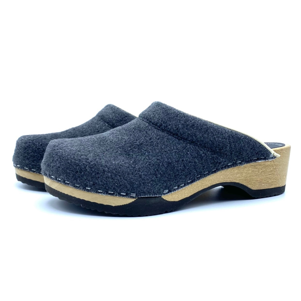 Embla Clogs | DONNI Charcoal Sherpa