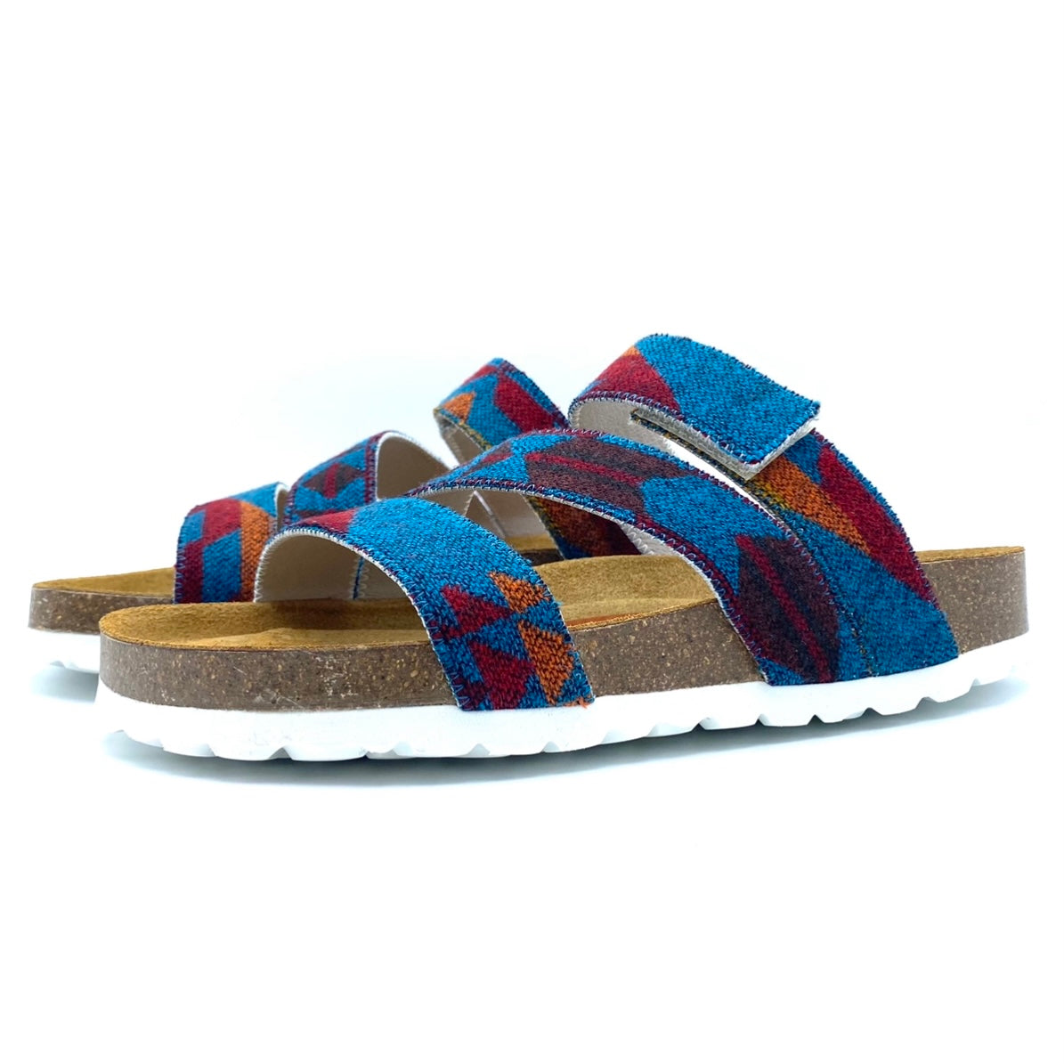 Studio Torun 3-strap Velcro Sandals | Santa Fe Turquoise EU36/US6