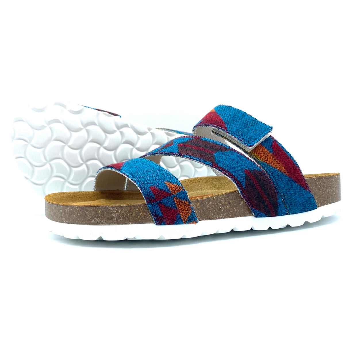 Studio Torun 3-strap Velcro Sandals | Santa Fe Turquoise EU36/US6