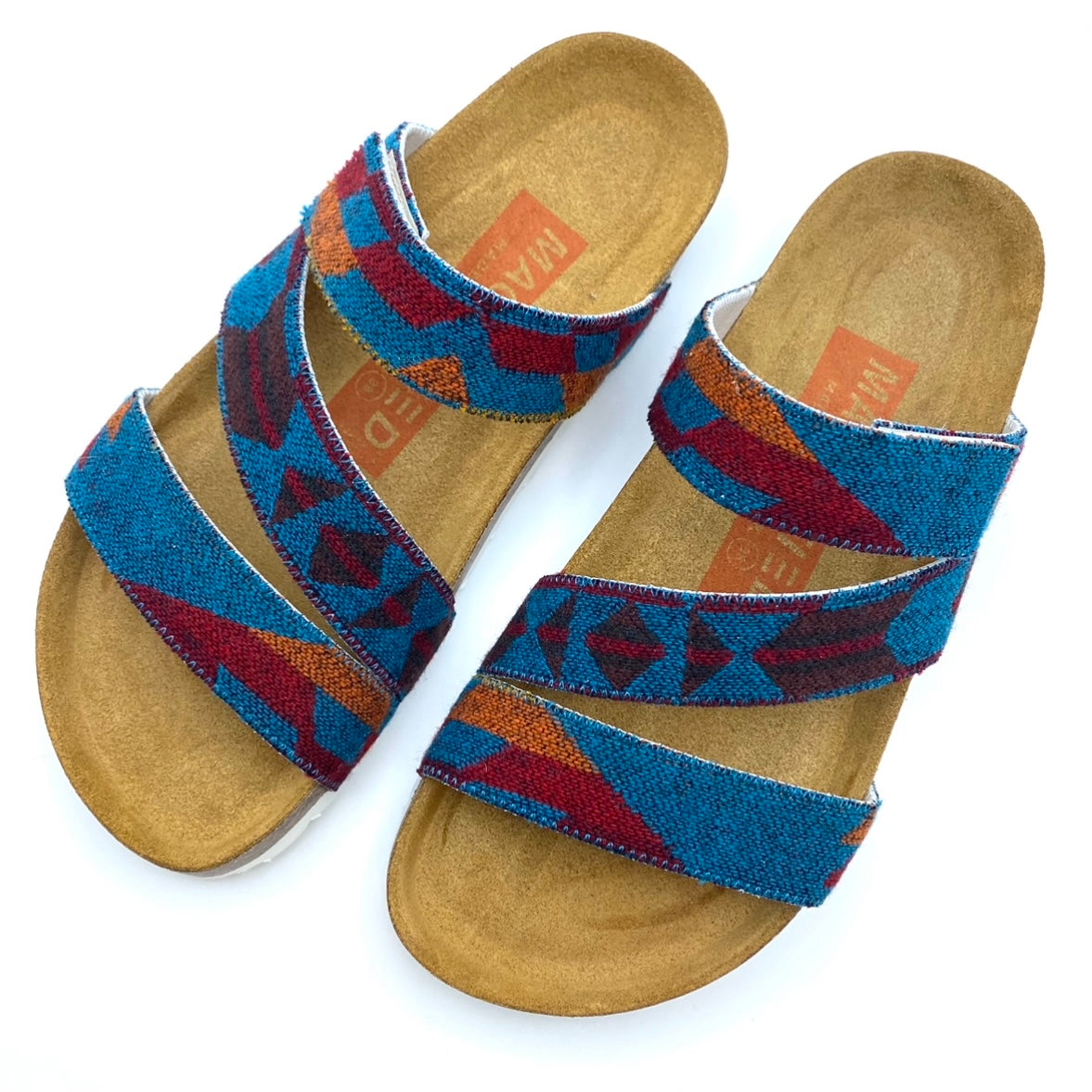 Studio Torun 3-strap Velcro Sandals | Santa Fe Turquoise EU36/US6