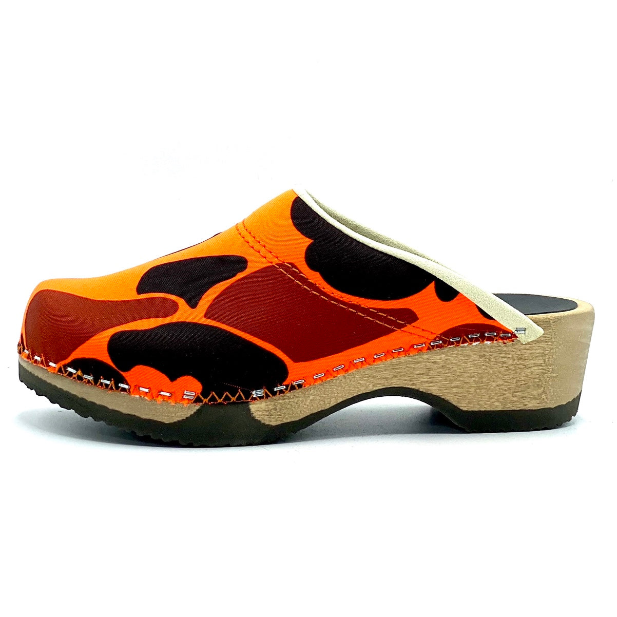 Embla Clogs | Blaze Orange Camouflage