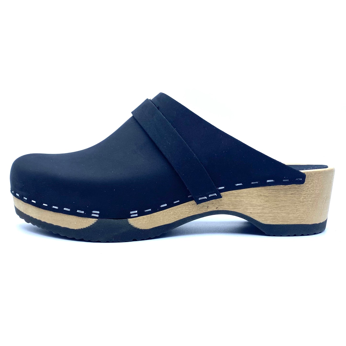 Emily Clogs | Premium Nubuck Black