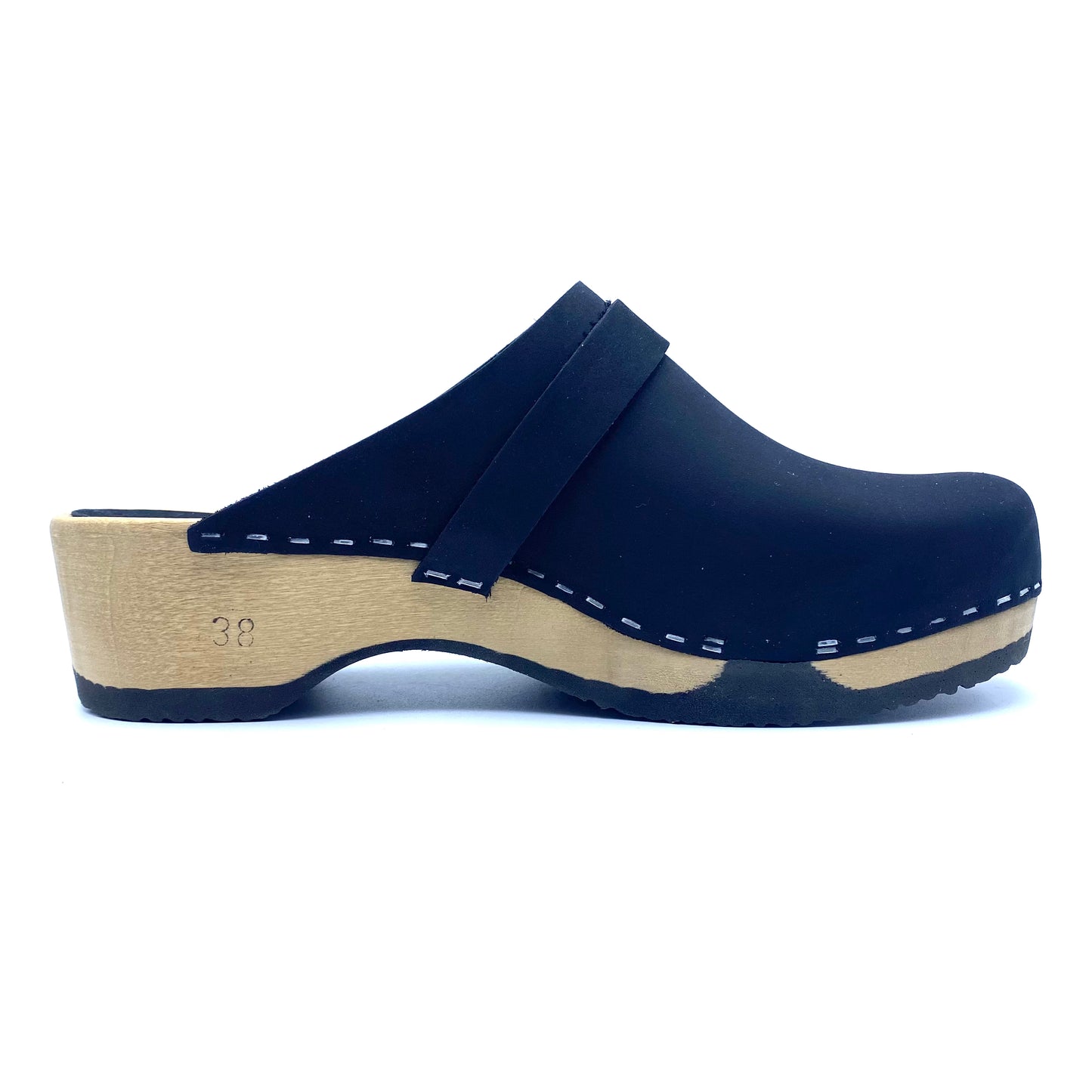 Emily Clogs | Premium Nubuck Black