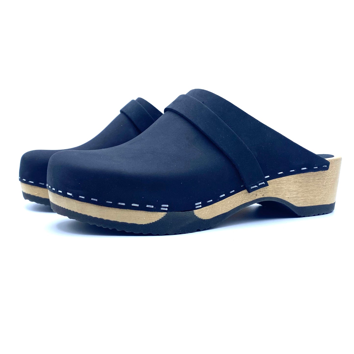 Emily Clogs | Premium Nubuck Black