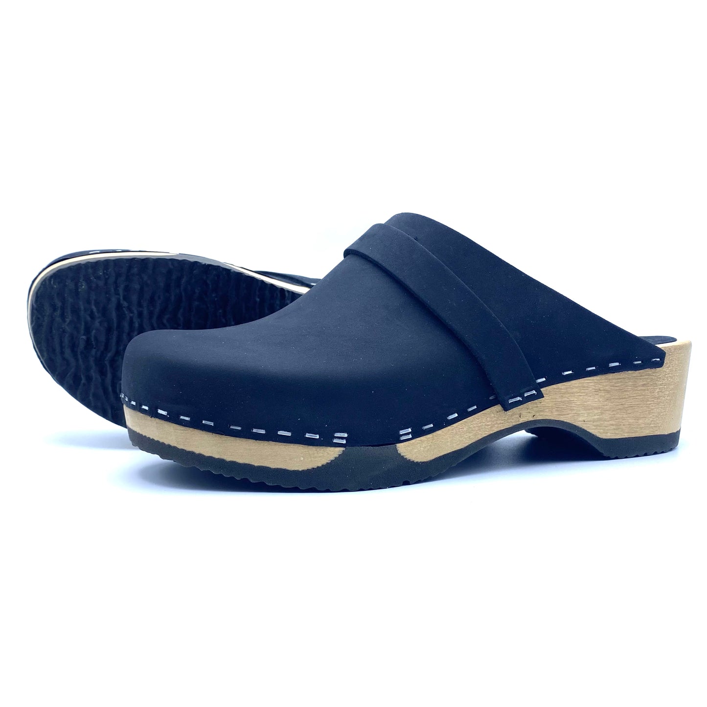 Emily Clogs | Premium Nubuck Black